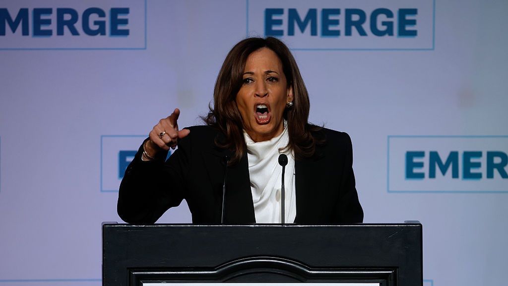 Kamala Harris Speaks At The Emerge Gala In San Francisco
SAN FRANCISCO, CALIFORNIA - APRIL 30: Former U.S. Vice President Kamala Harris delivers a keynote address during the Emerge 20th Anniversary Gala at the Palace Hotel on April 30, 2025 in San Francisco, California. Kamala Harris delivered her first public speech since leaving office in January.  (Photo by Justin Sullivan/Getty Images)
Justin Sullivan