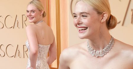 Elle Fanning jak KSIĘŻNICZKA na rozdaniu Oscarów. Co za suknia! (ZDJĘCIA)