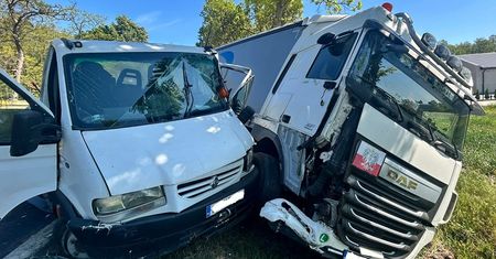 O krok od tragedii – groźne zdarzenie drogowe w Sierakówku