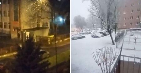 Pierwsze opady śniegu w Polsce. Nagrania mieszkańców Lubelszczyzny
