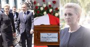Andrzej Duda z żoną przyjechali na pogrzeb Ireny Szewińskiej (ZDJĘCIA)