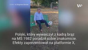 #dziejesiewsporcie: Zbigniew Boniek wciąż to ma! Cóż za opanowanie piłki