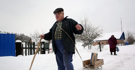 Mińsk odśnieżany w czynie społecznym