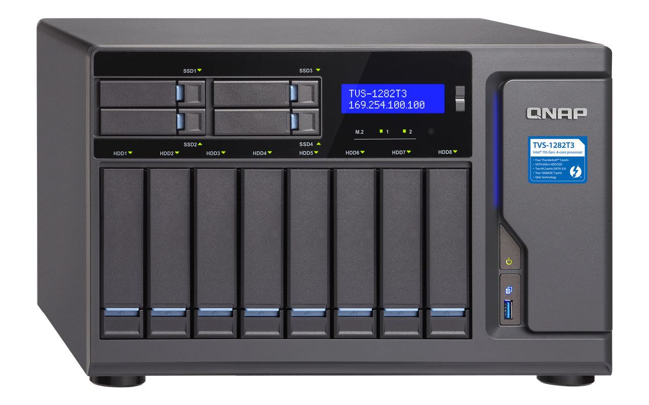 QNAP TVS-1282T3 - nowy NAS z Thunderbolt 3