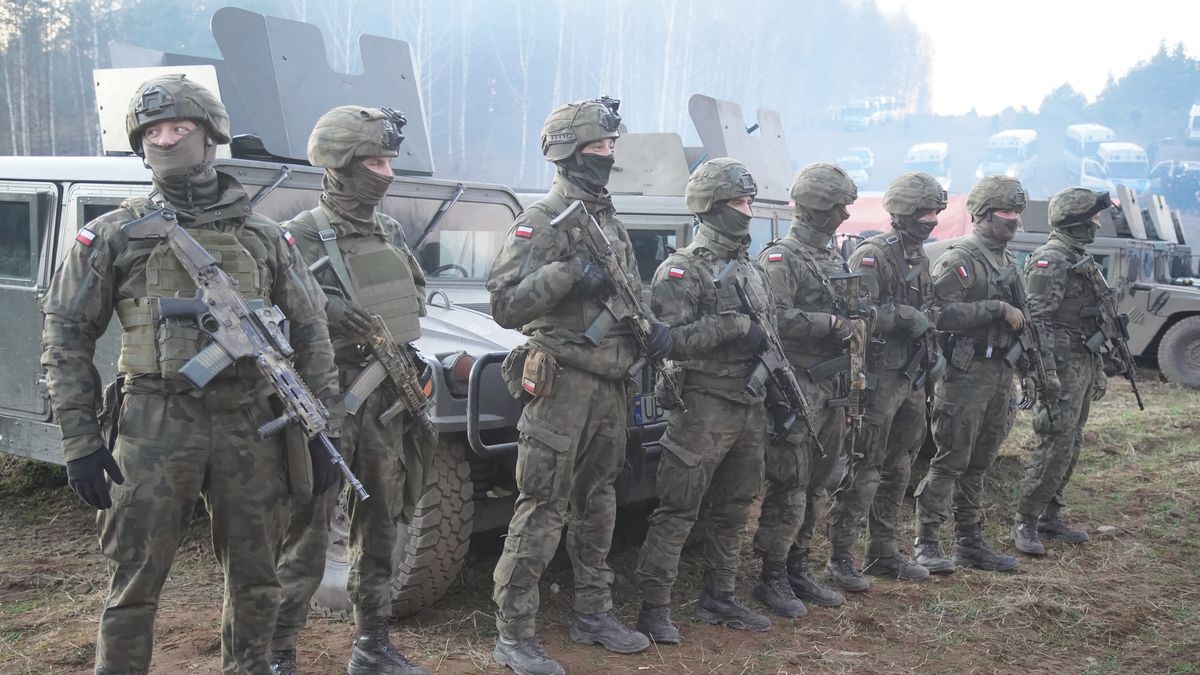 Zdjęcie z granicy polsko-białoruskiej 