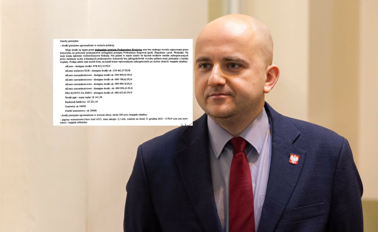Oświadczenie majątkowe Mateckiego. "Środki zajęte przez prokuraturę"