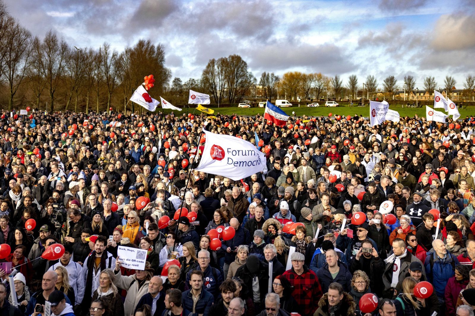 Protest w Amsterdamie