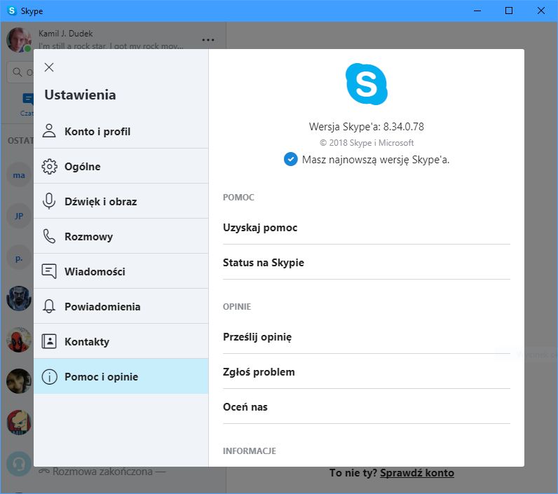 To nie jest Skype ze Sklepu...