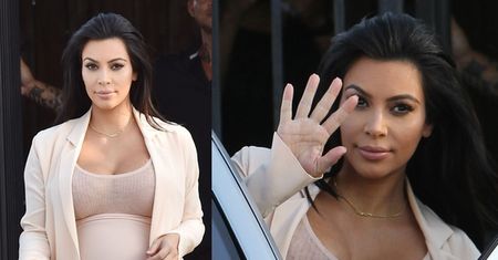 Kolejna "ciążowa kreacja" Kim Kardashian...