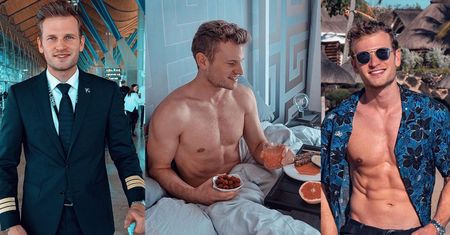 CIACHO TYGODNIA: Pilot Patrick, który żyje fit i zwiedza świat (ZDJĘCIA)