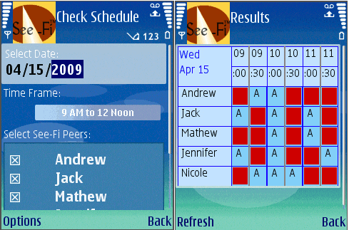 See-Fi - grupowy kalendarz i lista zadań, Symbian i BlackBerry.