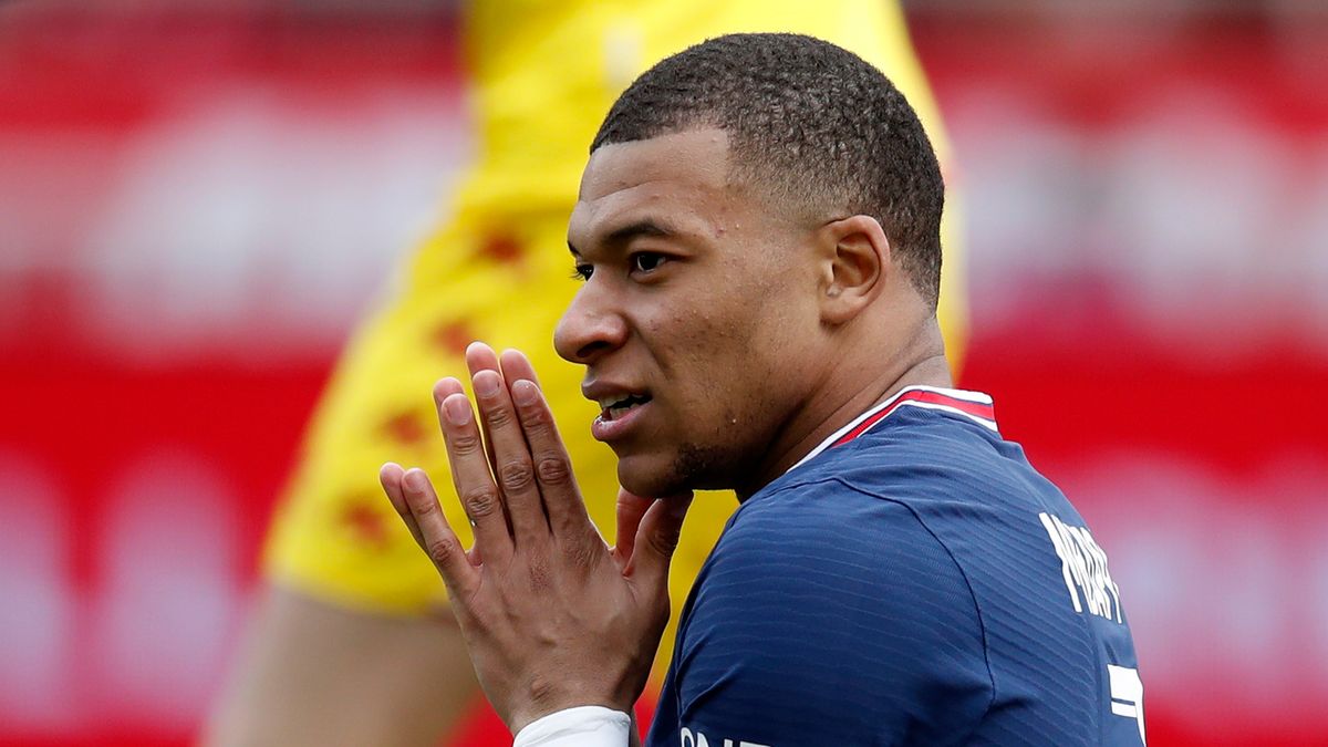 PAP/EPA / SEBASTIEN NOGIER / Na zdjęciu: Kylian Mbappe