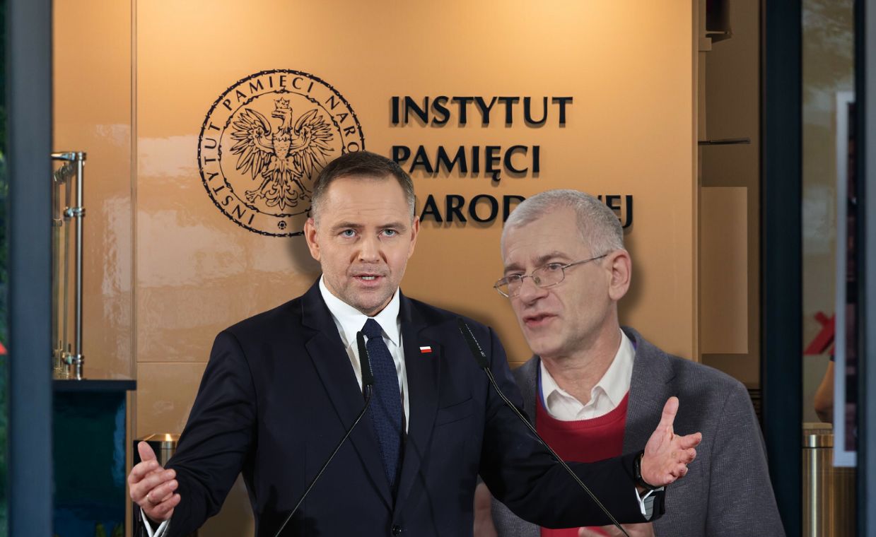 "Brutalne zwolnienia" w IPN. "Roześmiały się na spotkaniu z Nawrockim"