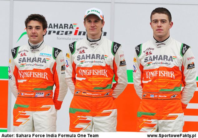 Bianchi (z lewej) to były tester Force India. Teraz będzie kierowcą wyścigowym w Marussi