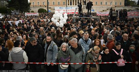 Wielki protest w Atenach w rocznicę katastrofy kolejowej
