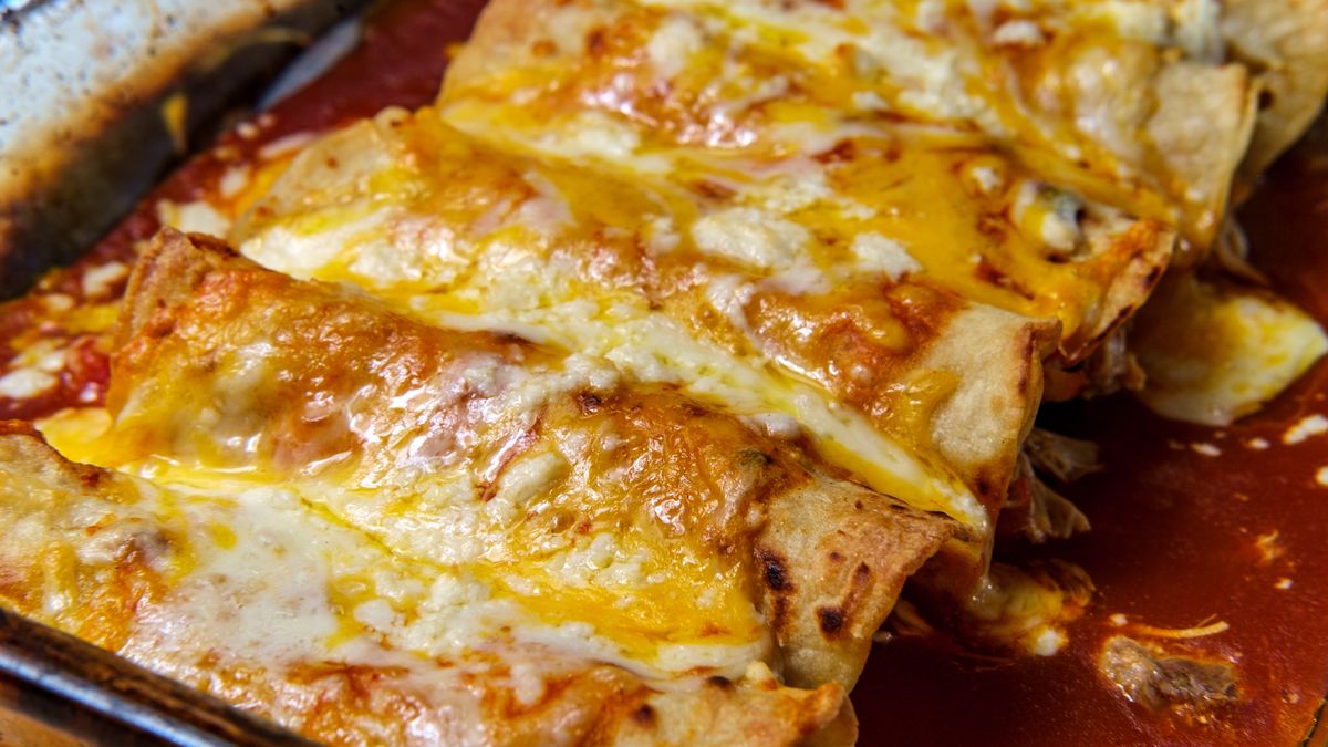 Zapiekane enchiladas z wołowiną