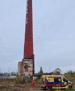 Wszedł na komin. 22-latek wpadł do środka