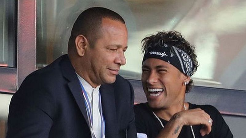 Neymar senior (z lewej) i Neymar Jr