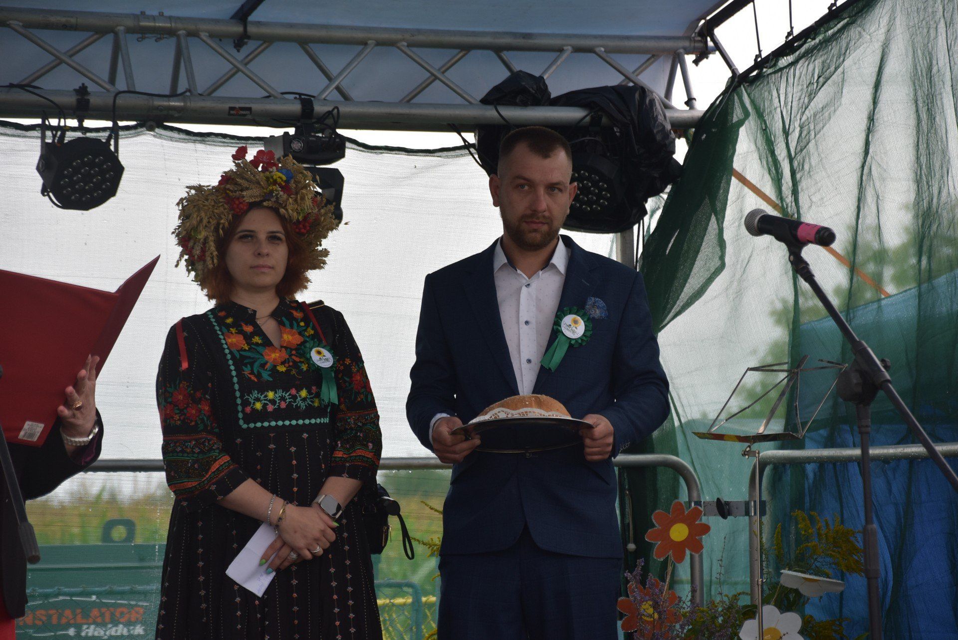 Starostowie tegorocznych dożynek gminnych w Wapnie