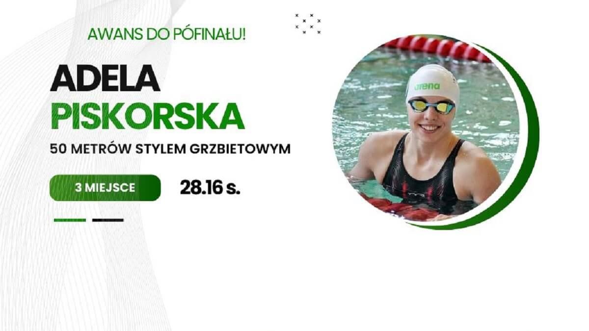 Pływaczka z Lublina w półfinałach Europy