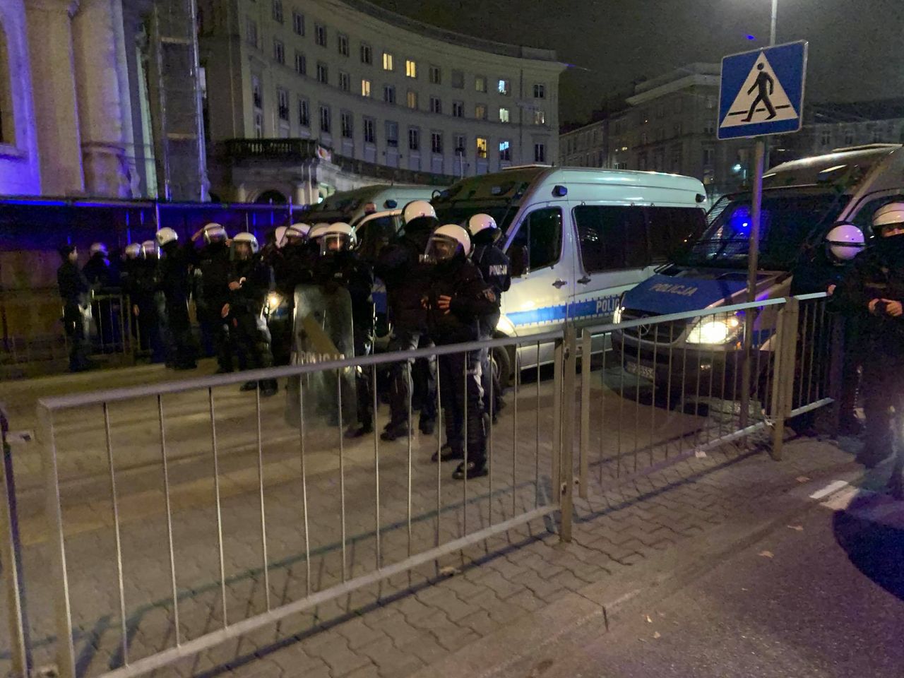 Policja ustawiła blokadę