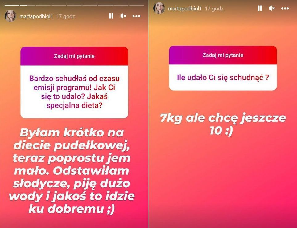 Marta odpowiedziała na pytania fanów dotyczących sylwetki 