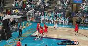 Kozłowanie między nogami w NBA Live 10 wygląda tak: