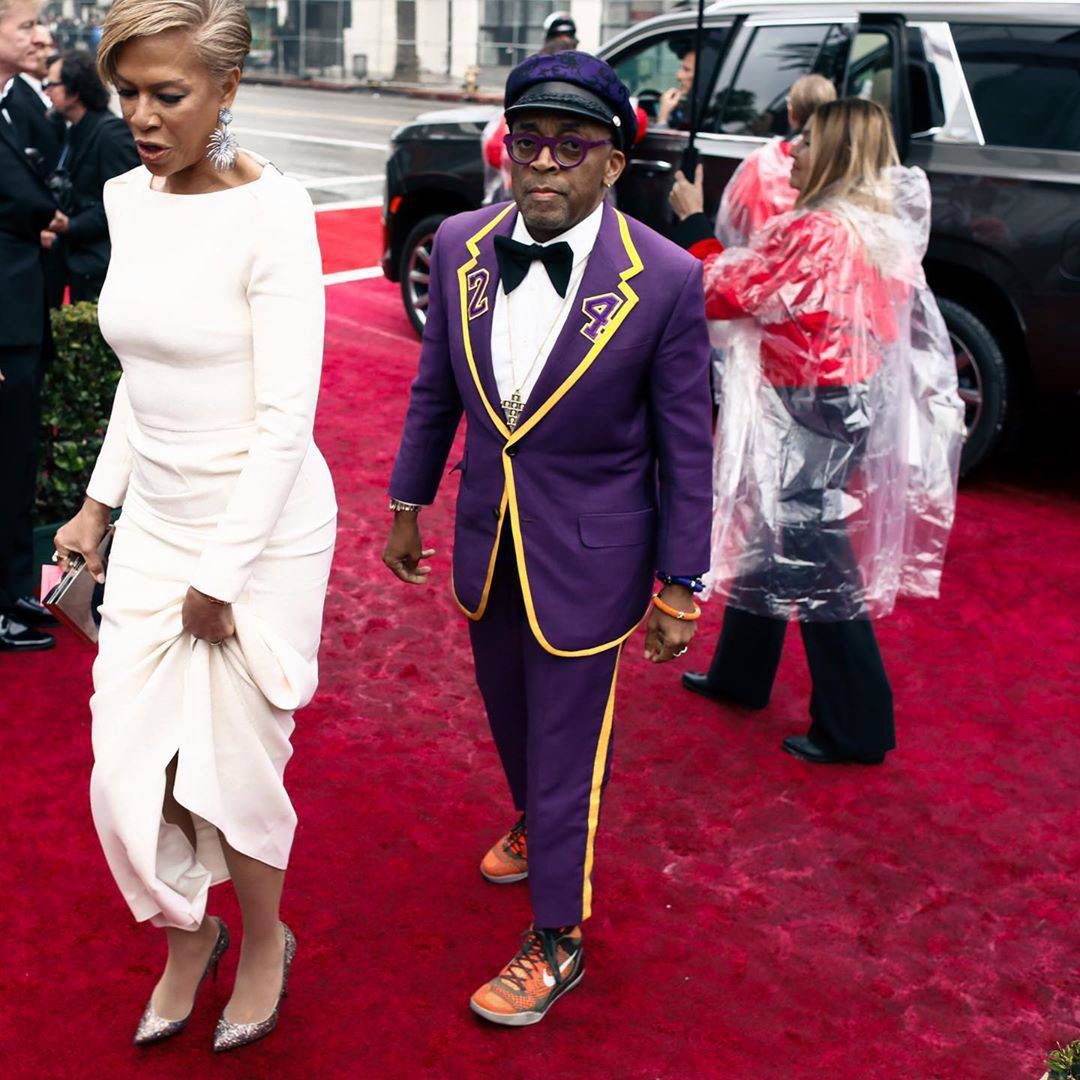 Spike Lee w stylizacji upamiętniającej Kobego Bryanta, Oscary 2020, Instagram