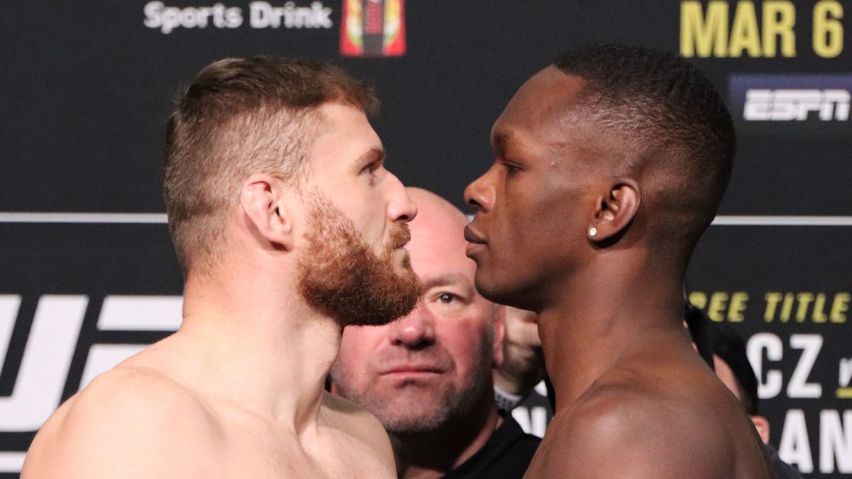 Face to face przed walką Jan Błachowicz - Israel Adesanya