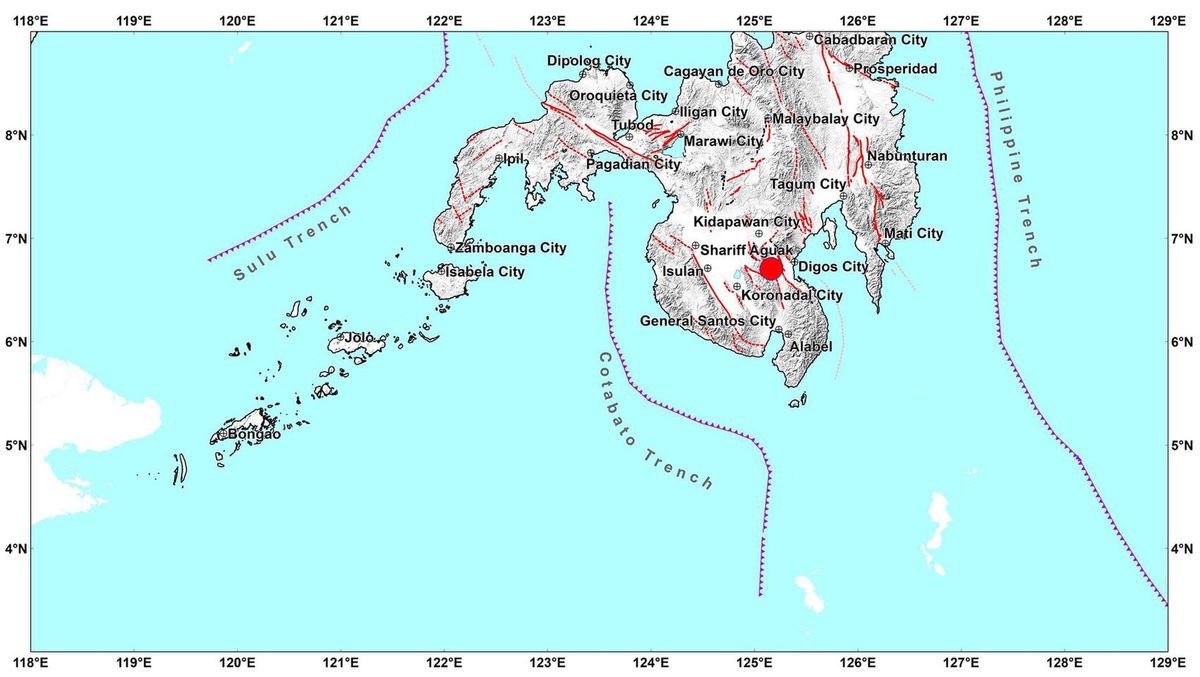 Filipiny. Trzęsienie ziemi o sile 6,3 stopnia w skali Richtera [Fot.: Filipiński Instytut Sejsmologii i Wulkanologii (Phivolcs)]