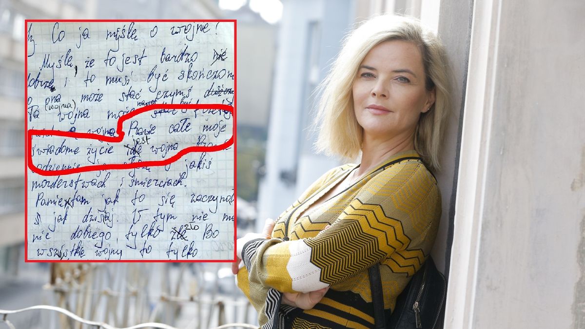 Monika Richardson pokazała notatki 16-letniego Ukraińca. Jego przemyślenia o wojnie łamią serce