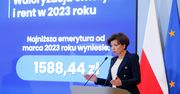 Minister podała zawrotną sumę. Tyle dostaną seniorzy w 2023 roku