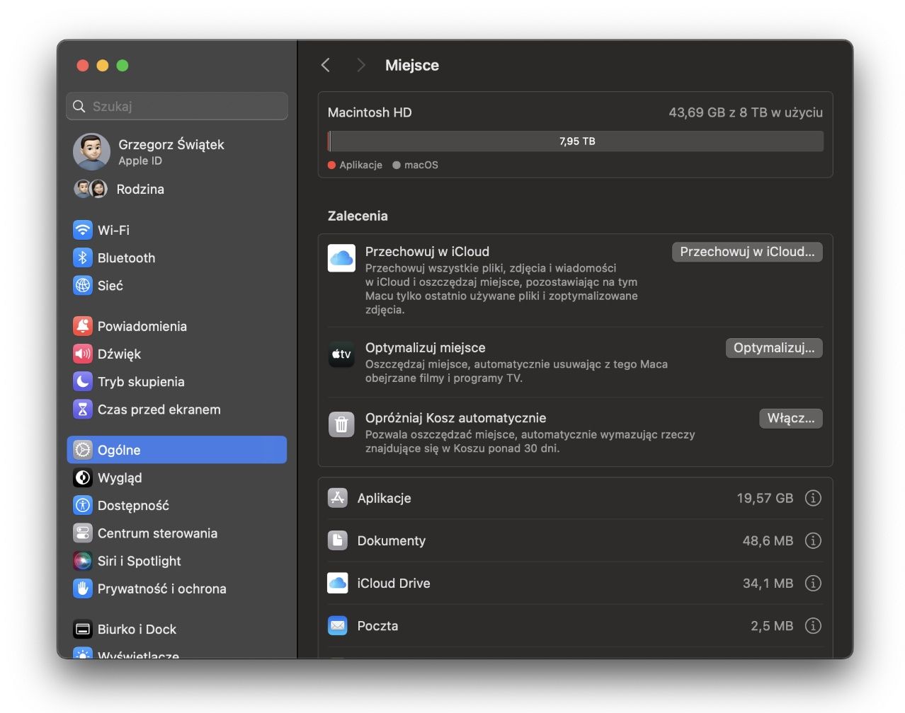 MacBook Pro m3 dysk