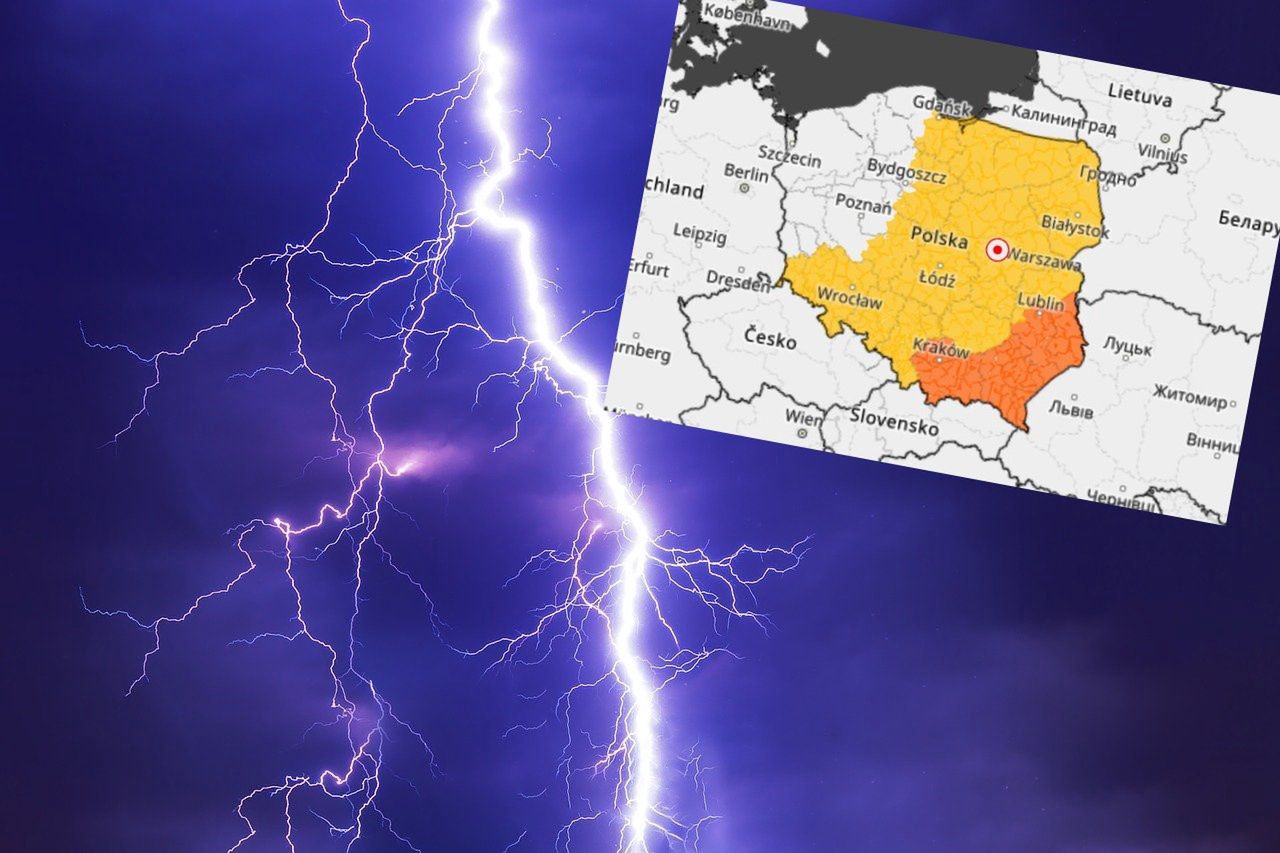 Burze w poniedziałek. Alerty IMGW 
