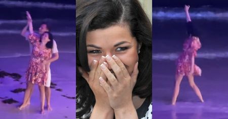 "Wirująca" Kasia Cichopek prezentuje bogatą choreografię taneczną na pustej plaży na Seszelach... (ZDJĘCIA)