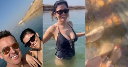 Maciej Kurzajewski podsumowuje wakacje w Jordanii: Kasia tańcząca w bikini, lokalne specjały i moczenie stópek w morzu (ZDJĘCIA)