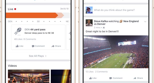 Facebook uruchamia Sports Stadium do śledzenia wydarzeń sportowych i kontaktów między kibicami