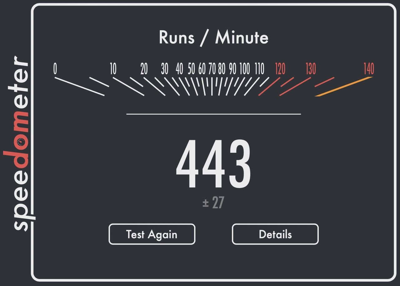 Mac Studio M2 Max - Speedometer 2.0