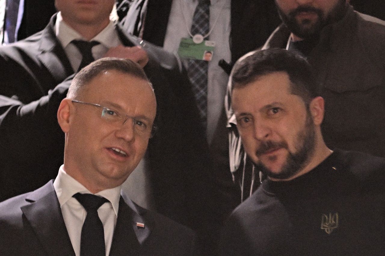 Prezydent Andrzej Duda i prezydent Ukrainy Wołodymyr Zełenski