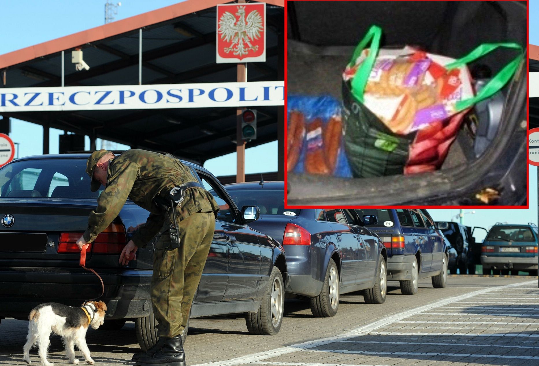 Kaliningrad. Rosyjskie służby udaremniły przemyt polskiej  kiełbasy. Trop wiódł  do przygranicznej Biedronki