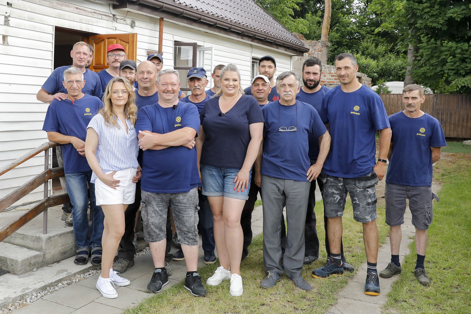 Elżbieta Romanowska na planie programu "Nasz nowy dom"