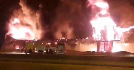 Syria. Eksplozja w rafinerii w Hims. Olbrzymi pożar