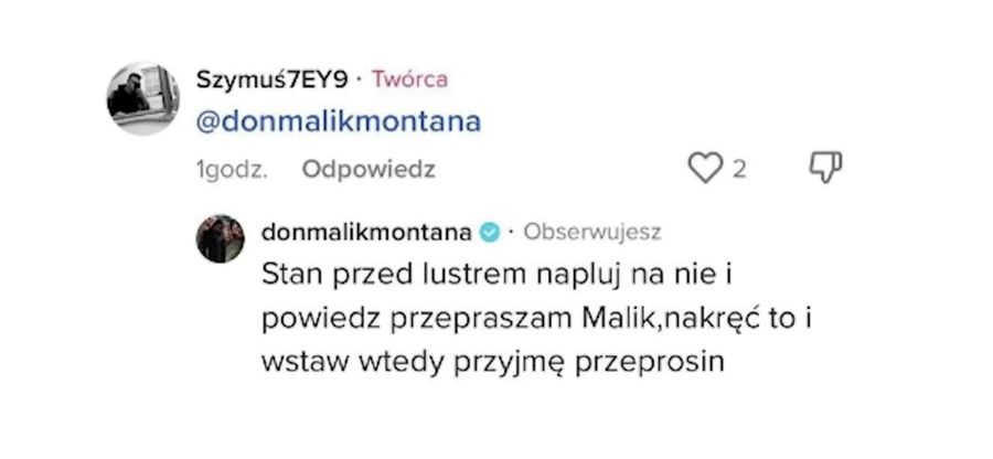 Malik żąda dodatkowych przeprosin