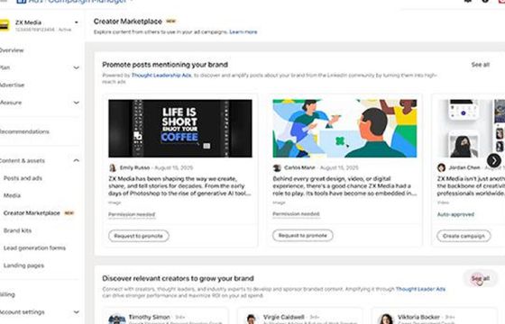 LinkedIn uruchamia Creator Marketplace. Na razie w wersji alfa