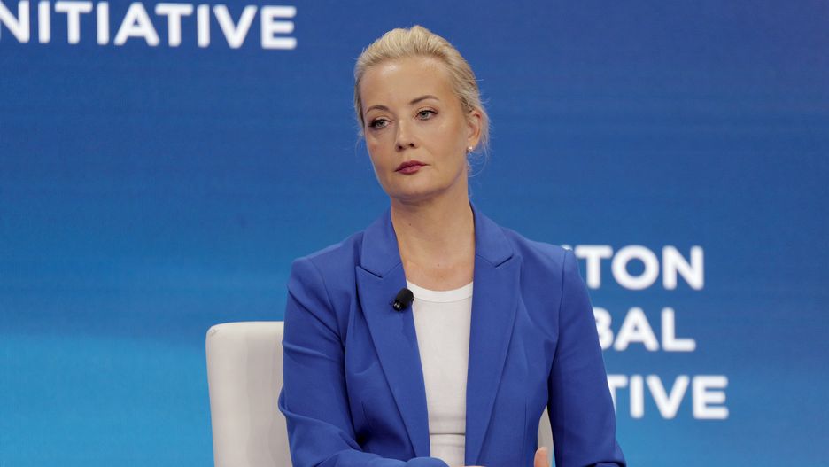 NEW YORK, NEW YORK - SEPTEMBER 24: Yulia Navalnaya participates in the Persistence Fireside Chat onstage during Day 2 of the Clinton Global Initiative 2024 Annual Meeting at New York Hilton Midtown on September 24, 2024 in New York City. (Photo by Craig Barritt/Getty Images for Clinton Global Initiative)