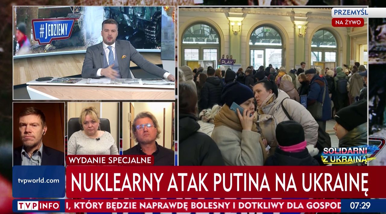 Skandaliczny pasek TVP Info. Widzowie wpadli w panikę