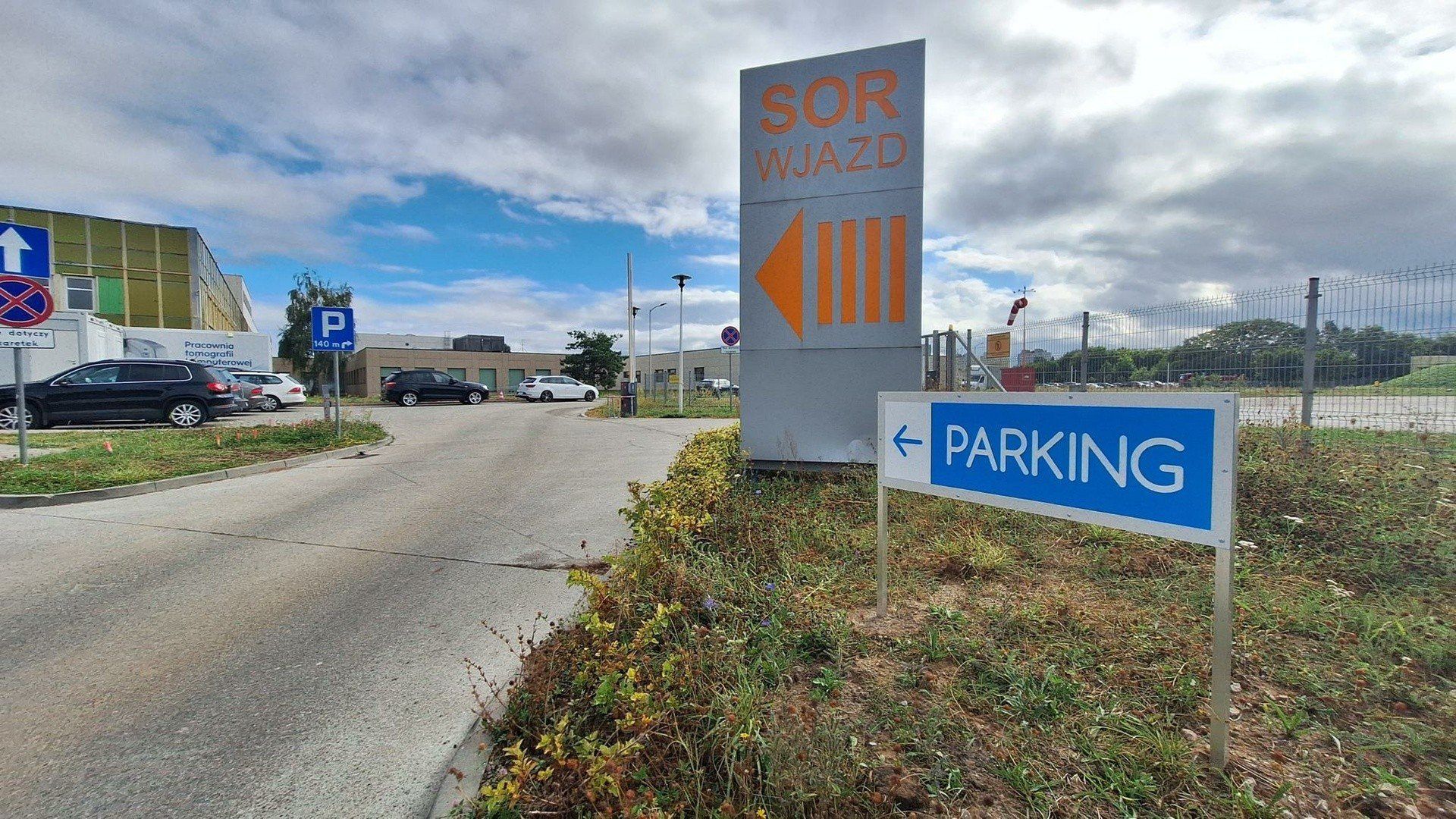 Parkingi przy szpitalu w Gorzowie