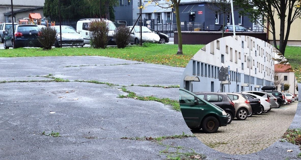 Oświęcim: "Trójkąt bermudzki"? Przy ulicy Czecha powstaje plac zabaw dla maluchów ze żłobka. Okoliczni mieszkańcy chcieli tam parking