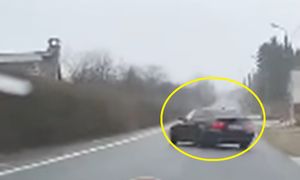 Nagrali kierowcę BMW. Ledwo stał na nogach