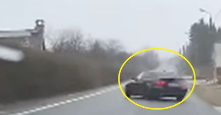 Nagrali kierowcę BMW. Ledwo stał na nogach